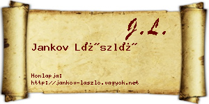 Jankov László névjegykártya