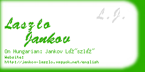 laszlo jankov business card